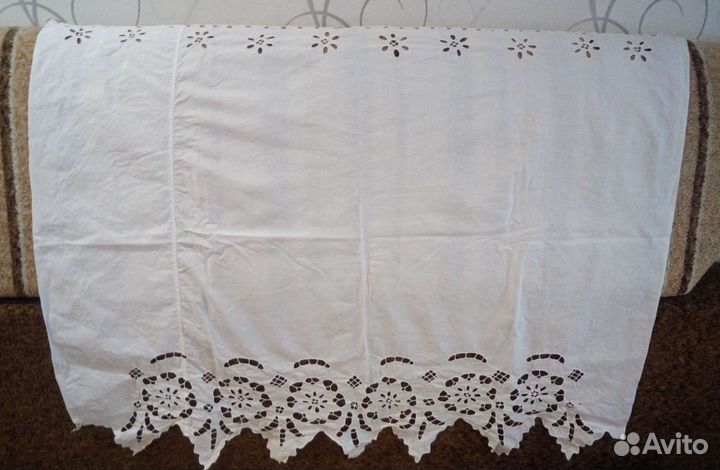 Рушник, подзор, занавески ручная вышивка старинные