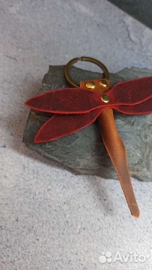 Брелок для ключей из натуральной кожи