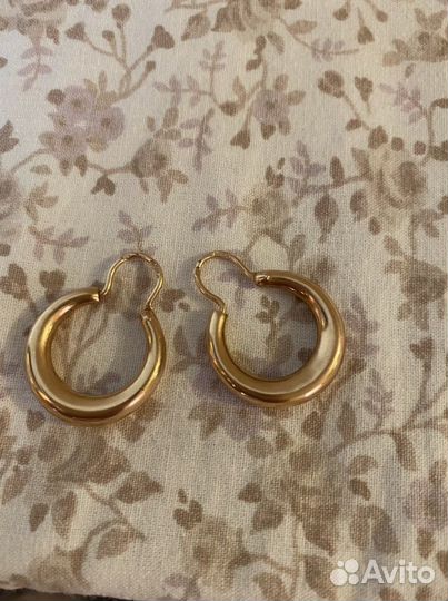 Серьги золотые