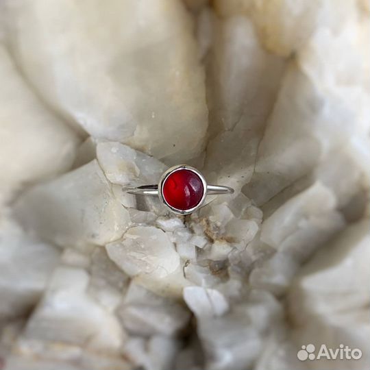 Серебряные кольца с натуральными камнями