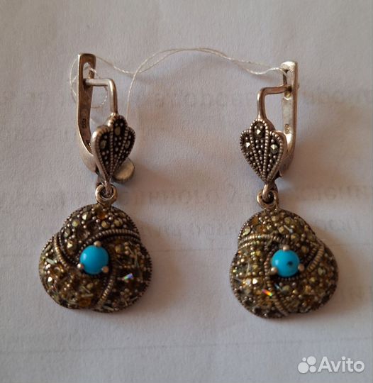 Серьги серебро 925