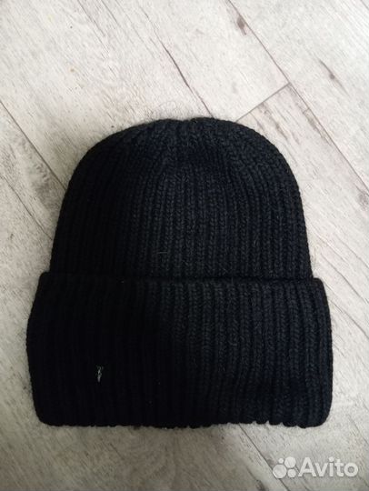 Капор и шапка (чёрный цвет)