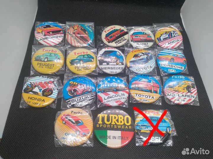 Значки Turbo коллекция