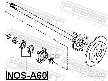 Ремкомплект полуоси зад прав/лев nosa60 Febest