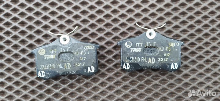 Задние тормозные колодки WV, Skoda Skoda Rapid