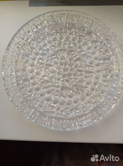 Хрустальный поднос СССР