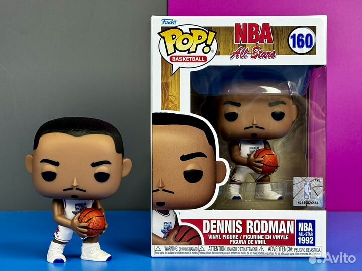 Funko Pop Basketball 160 Dennis Rodman (NBA 1992)