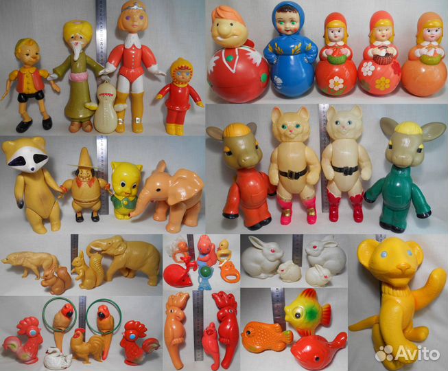 Старинные целлулоидные игрушки ссср.Раздельно