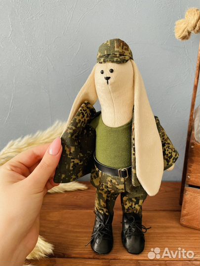 Игрушка солдатик с вашими шевронами