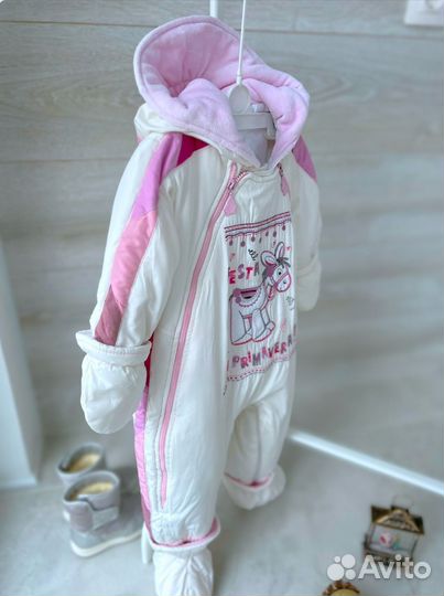 Зимний комбинезон для девочки 74 80 Pilguni