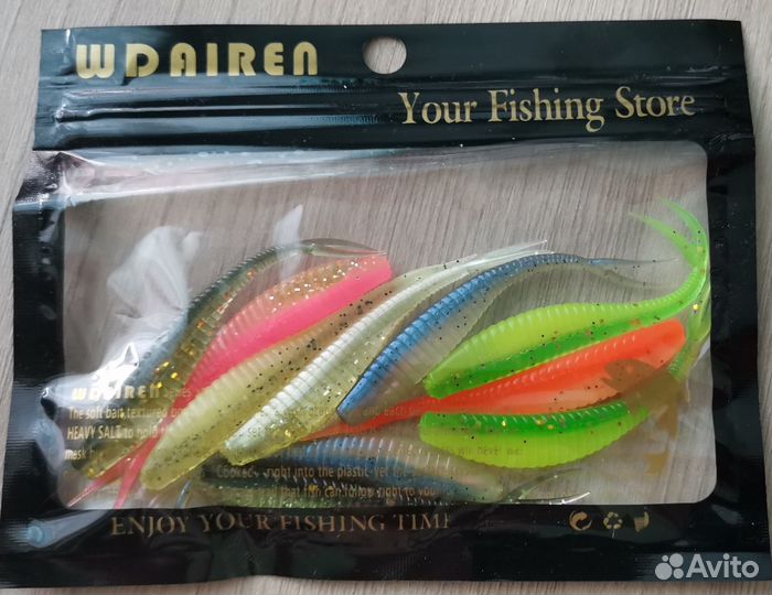 Силиконовые воблеры (приманки)набор из 10 штук MIX