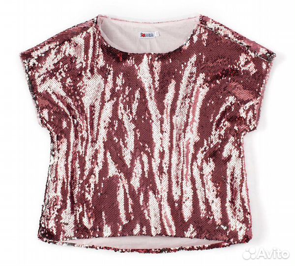 Блузка из пайеток на подкладке для девочки