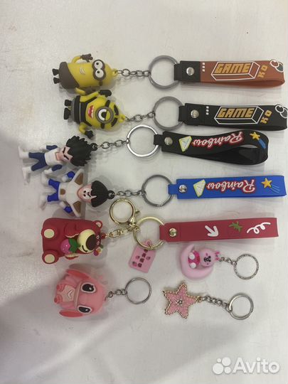 Брелки (Миньоны, розовый стич итп )
