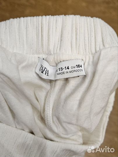 Брюки кюлоты белые для девочки Zara Kids