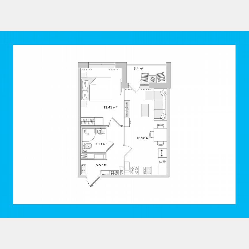 1-к. квартира, 37,2 м², 14/14 эт.