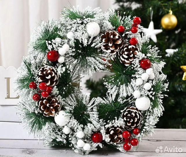 Новогодний венок новый