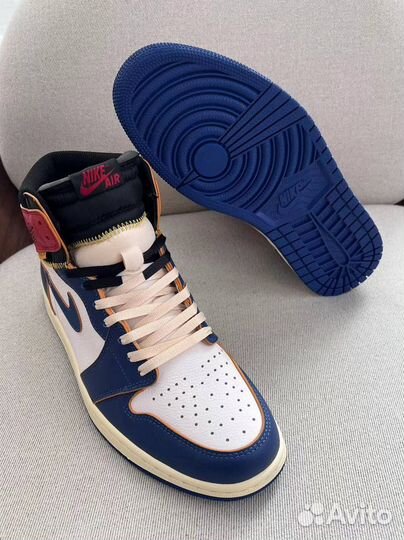 Кроссовки Nike Jordan 1 High OG Union - Storm Blue