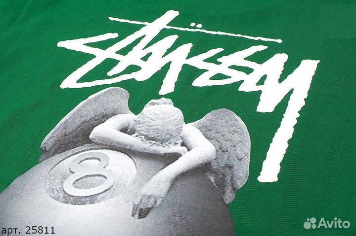 Футболка Stussy Зеленая