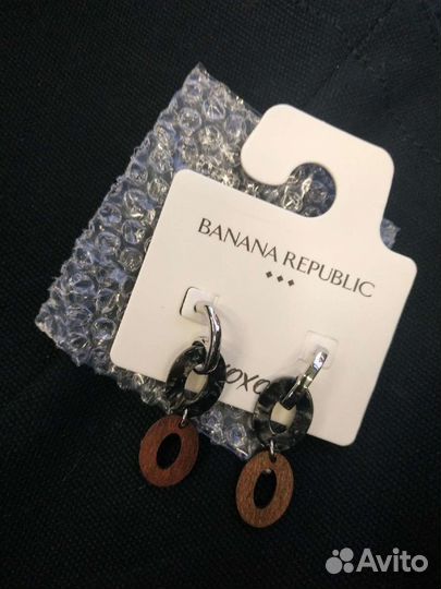 Серьги banana republic