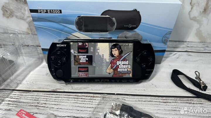 Игровая приставка sony psp 3008 64gb + 75 игр