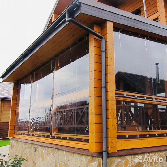 Пвх плёнка (мягкие окна) для беседок и террас