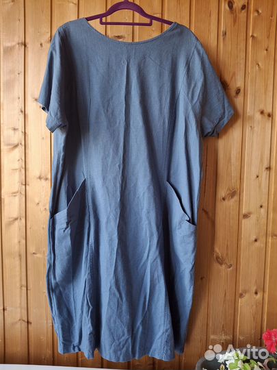 Платье 54 лен/хлопок