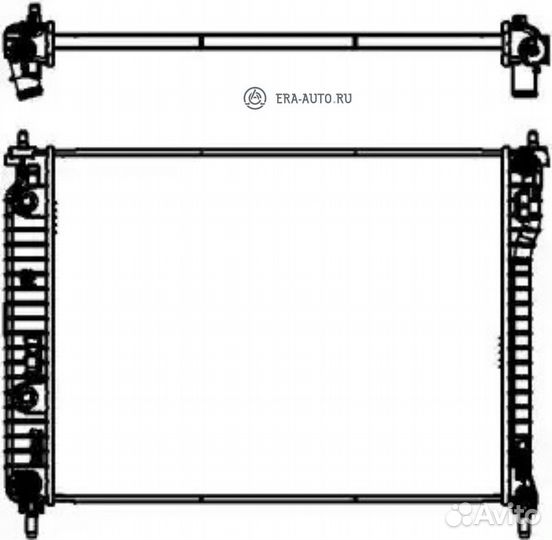 Sakura 35718501 Радиатор охлаждения двигателя chev