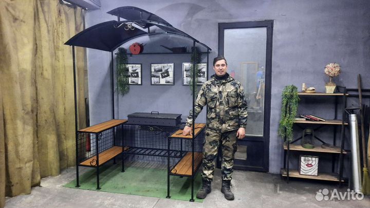 Мангал с крышей от производителя с гарантией