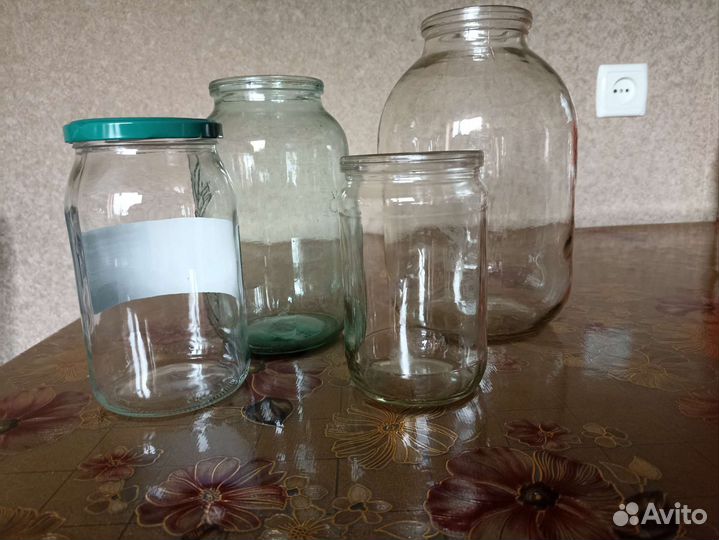 Стеклянные банки,объём от 0.5 до 3л