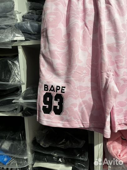 Шорты Bape x inter miami розовые