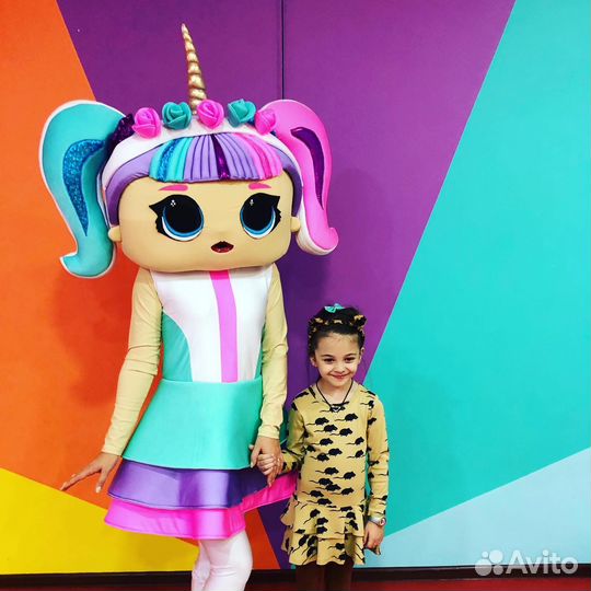 Костюм для аниматора ростовая Кукла лол