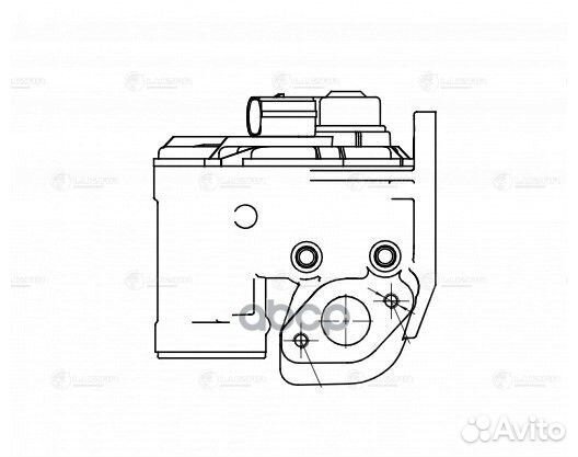 Клапан EGR VW golf 03- 1.6I lveg1858 luzar