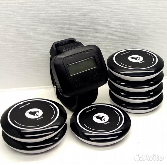 Кнопка вызова официанта в комплекте с часами