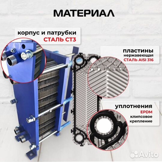 Теплообменник SN04-50 для отопления 590 м2 59кВт