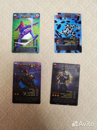 Коллекционное карточки Человек-Паук Герои и Злодеи