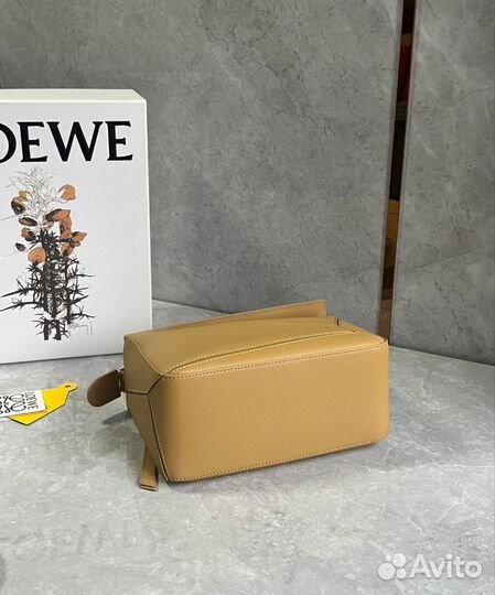 Сумка loewe puzzle 24 с плетёной ручкой