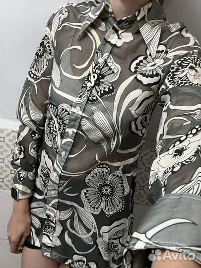 Прозрачная блуза