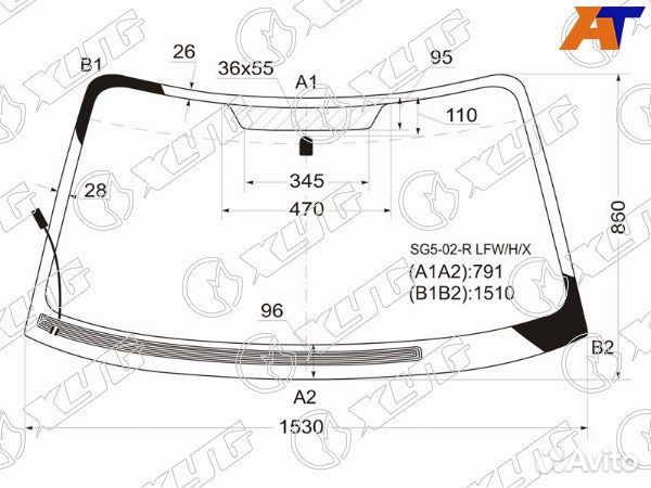 Стекло лобовое subaru forester