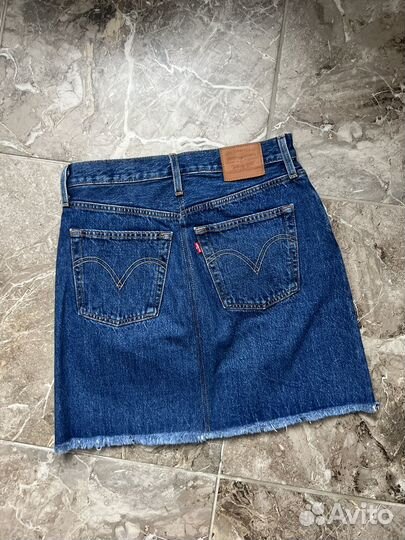 Джинсовая юбка женская levis