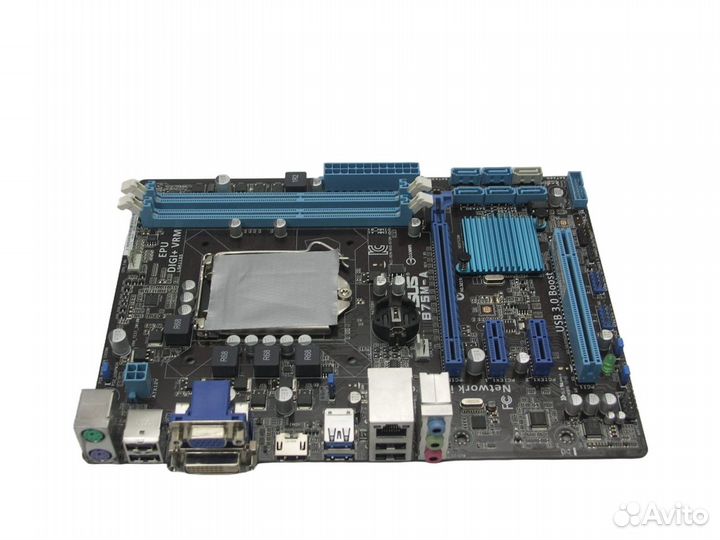 Материнская плата S-1155 asus B75M-A Rev 1.01