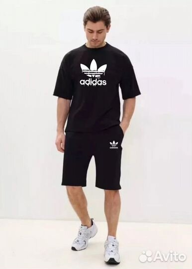 Летний костюм Adidas шорты+футболка