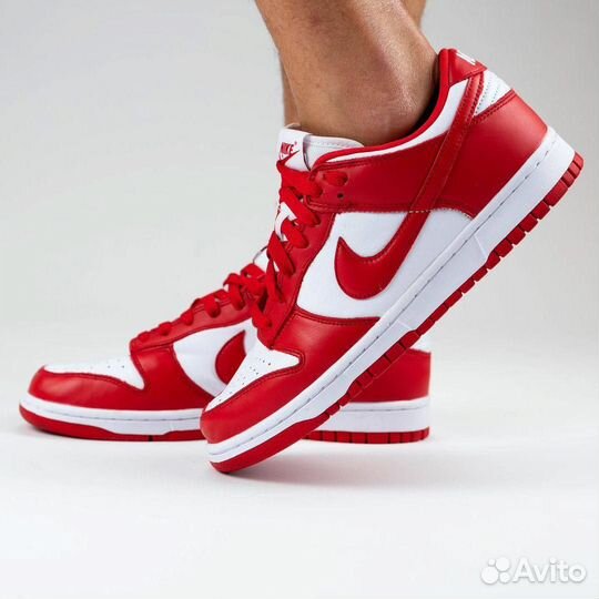 Кроссовки Nike Dunk Low University Red (36-45)