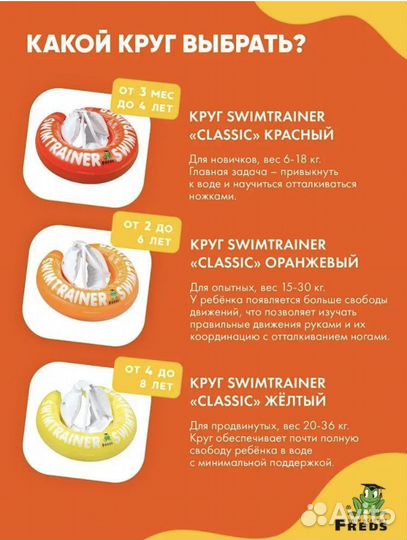 Круг для плавания swimtrainer