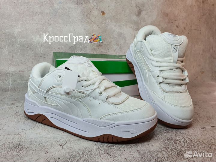 Кеды Puma дутые нежный молочный цвет