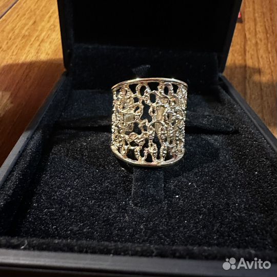 Золотое кольцо широкое 585