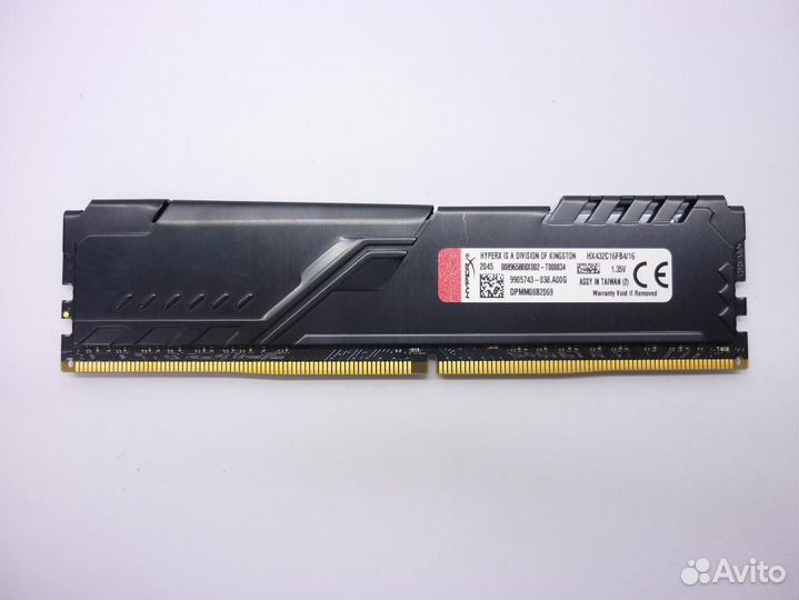 Оперативная память DDR4 16GB Kingston HyperX Fury