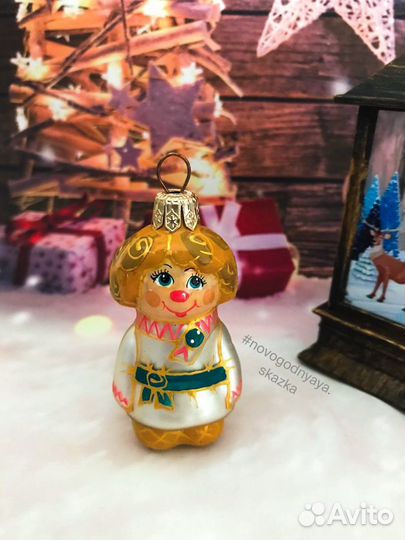 Елочные игрушки (стеклянные,ручная работа, новые)