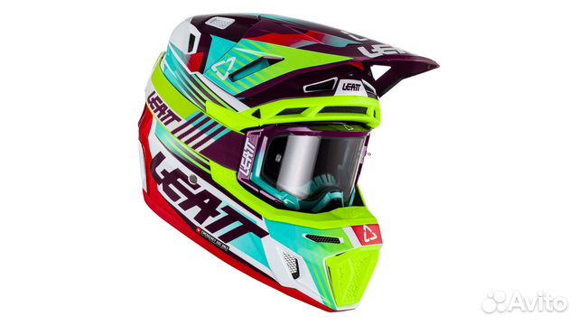 Мотошлем Leatt Moto 8.5 Helmet Kit Neon, M размер