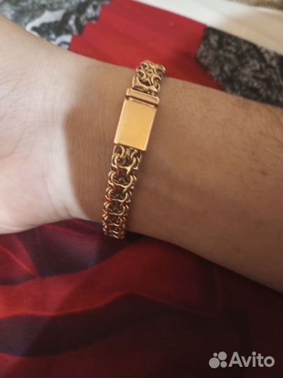 Мужской золотой браслет