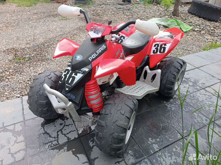 Квадроцикл детский PEG perego polaris + 2 акб